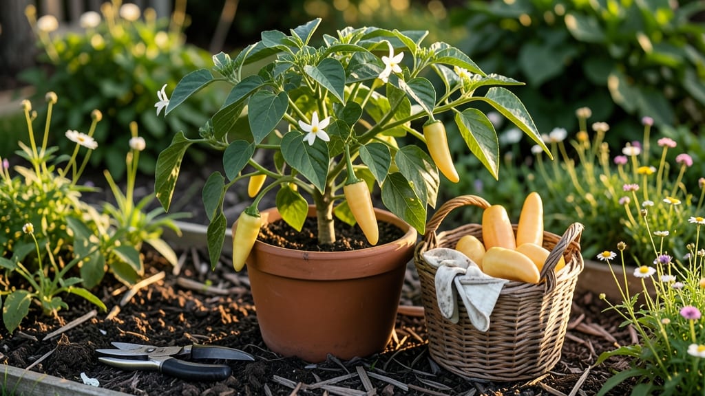 Banana Pepper Harvest Time: When Skin Turns Golden-Yellow and Pods Stay Firm