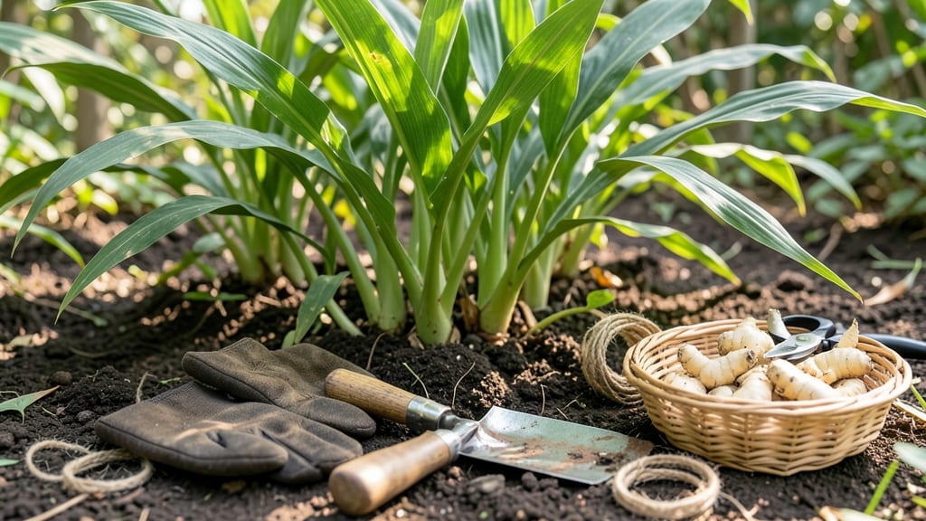 How to Harvest Ginger Plant: When Rhizomes Turn Tender and Soil Lifts Easily