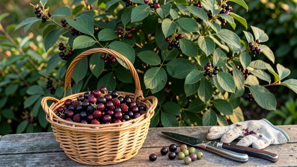 When to Harvest Aronia Berries: Color Shift + Stem Twist Test for Peak Antioxidants