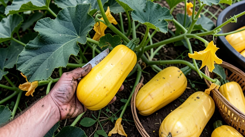 When to Harvest Yellow Summer Squash: Thumb-Press Test for Peak Tender Crunch