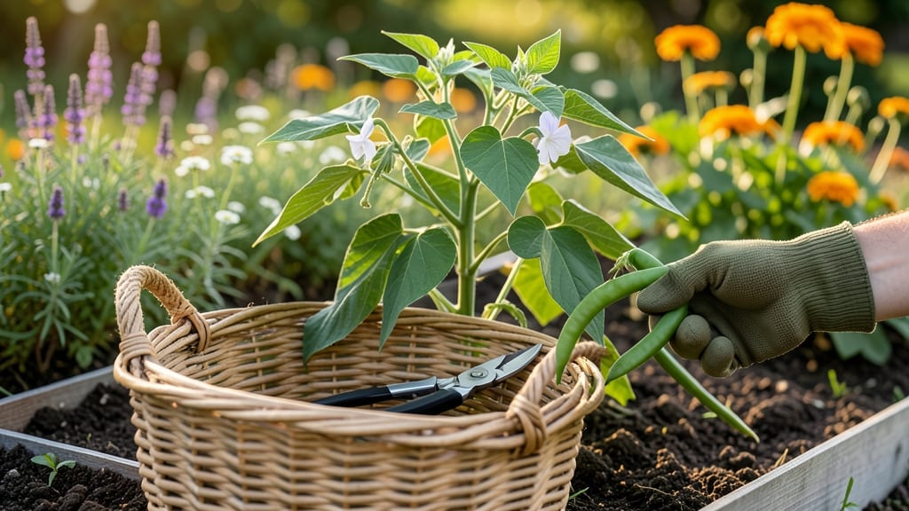 How to Harvest String Beans: Pod Color Shift & Stem Twist Test for Peak Tender-Crunch