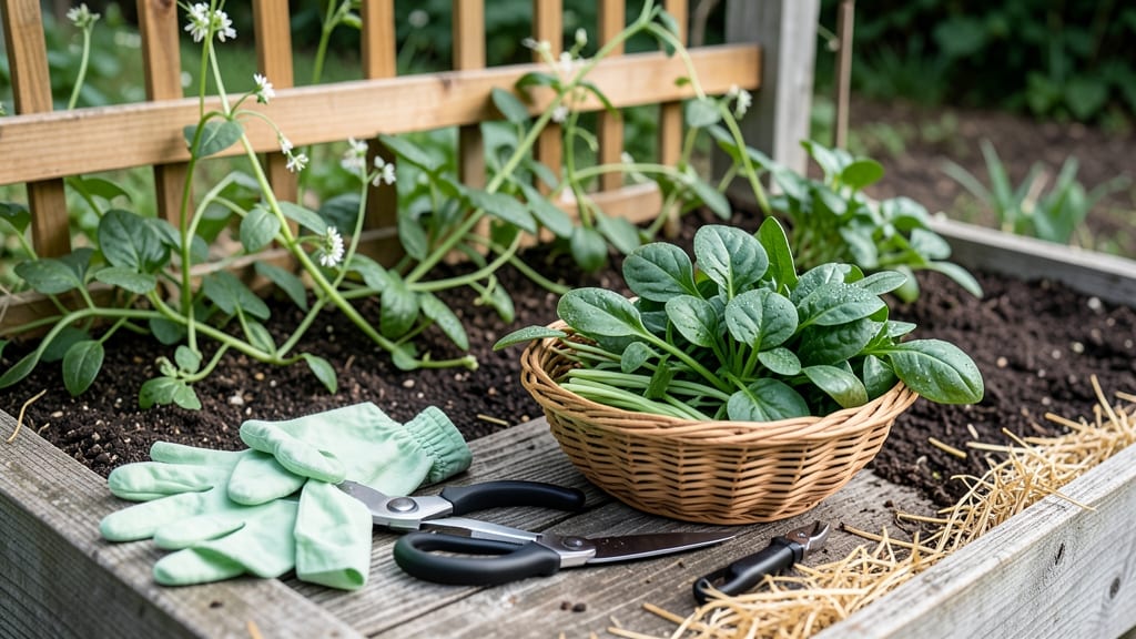 How to Harvest Climbing Spinach: 3 Tactile Tests for Perfect Tender Stems