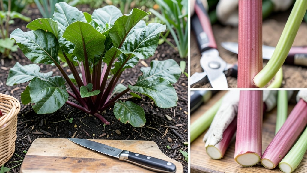 How and When to Harvest Rhubarb: Stem Color and Size Guide for Peak Tartness