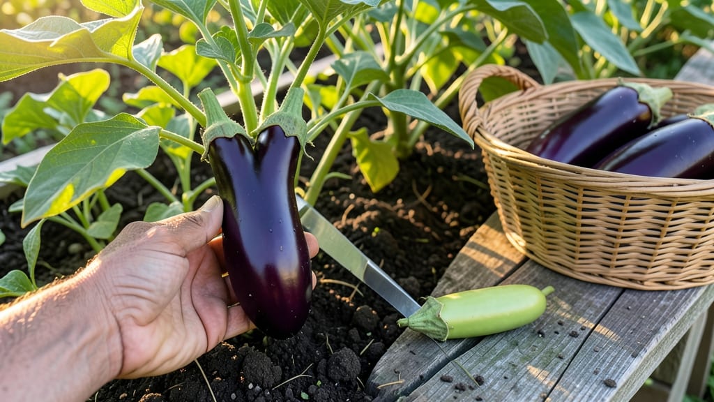 When to Harvest Asian Eggplant: 3 Tactile Checks for Firm, Glossy Skin