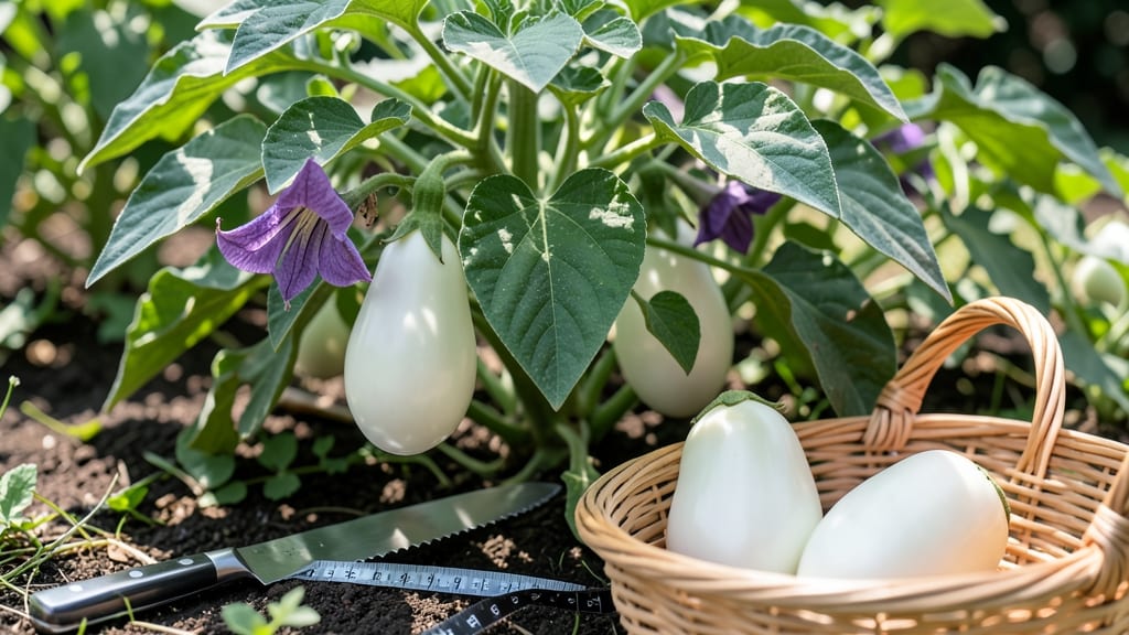 When to Harvest White Eggplant: Finger-Press Test for Perfect Glossy Skin