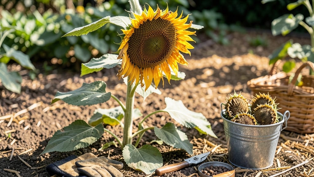 When to Harvest Sunflower Heads for Seeds: Rattle Test & Color Shift Guide