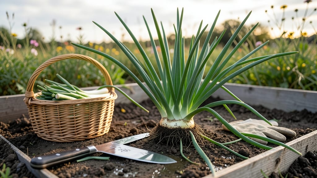 Harvest Garlic Chives: 3-Stage Trimming for Year-Round Regrowth