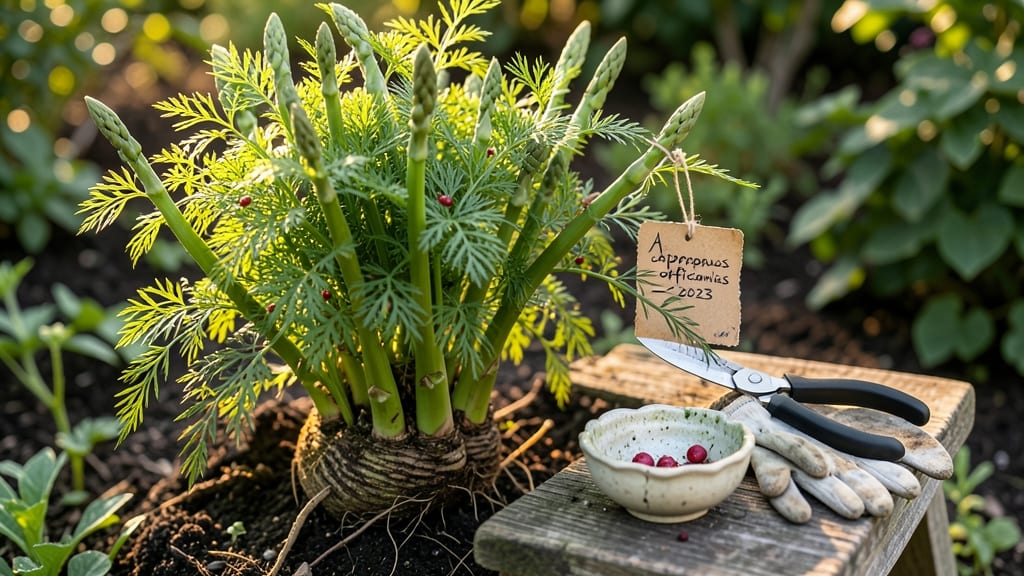 How to Harvest Asparagus Seeds: When Ferns Turn Brown & Dry for Collection