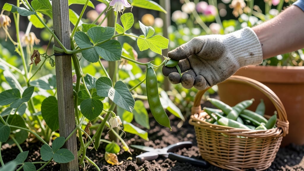 When to Harvest Purple Hull Peas: Pods Crack Open When Seeds Bulge Inside