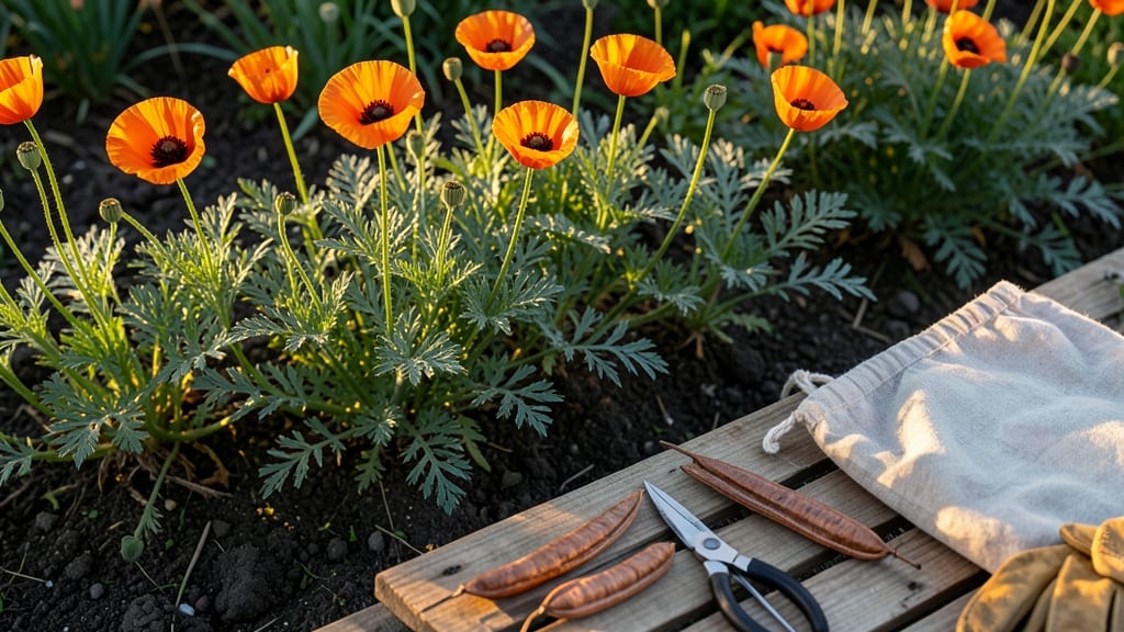 How to Harvest California Poppy Seeds: Wait for Pods to Turn Brown and Crack Open Naturally