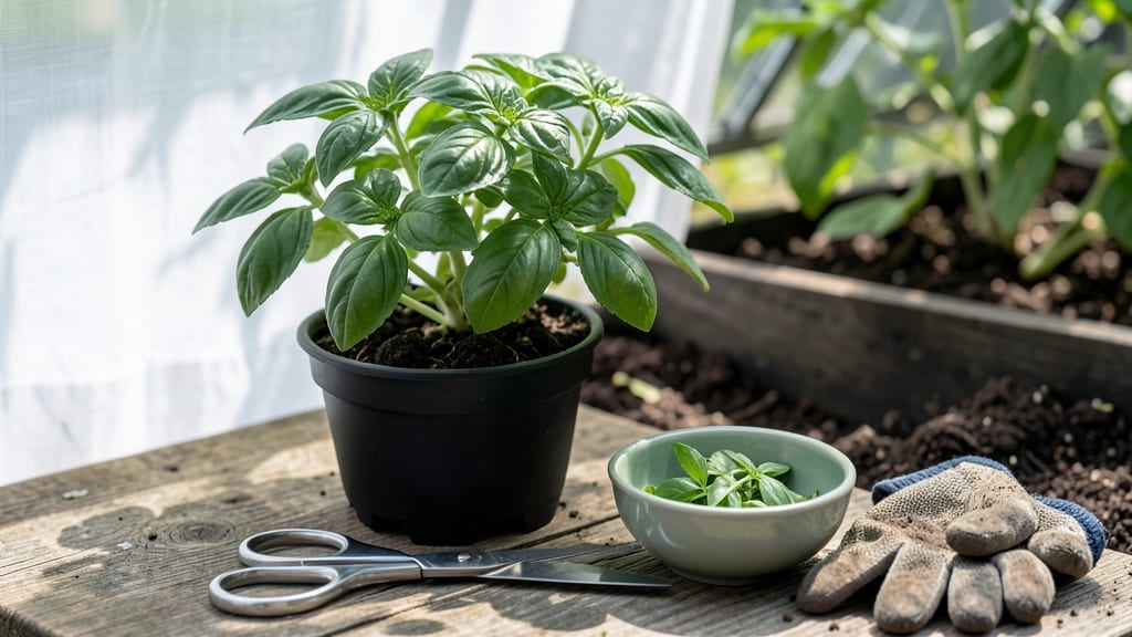 How to Harvest Basil: Snip-and-Regrow Method for Continuous Yield