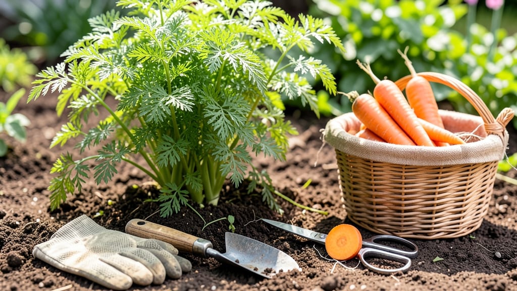 How to Know When to Harvest Carrots: Dig for 1-Inch Diameter Roots Before Bolting