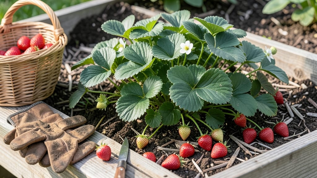 Harvest Time for Strawberries: Tactile Tests to Pick Ripe Berries Before They Bolt