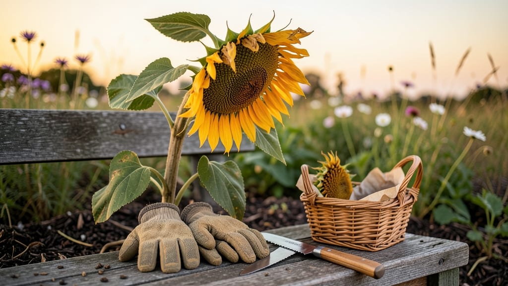 When to Harvest Sunflowers: Watch for Seed Color Shift and Stem Snap