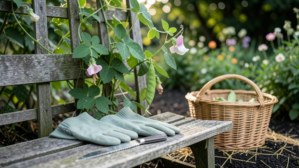 When to Harvest Sweet Peas: Pods Feel Firm Yet Yield Slightly at Touch