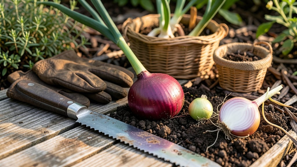 How to Know When to Harvest Red Onions: Paper-Thin Skins and Firm Bulbs Only