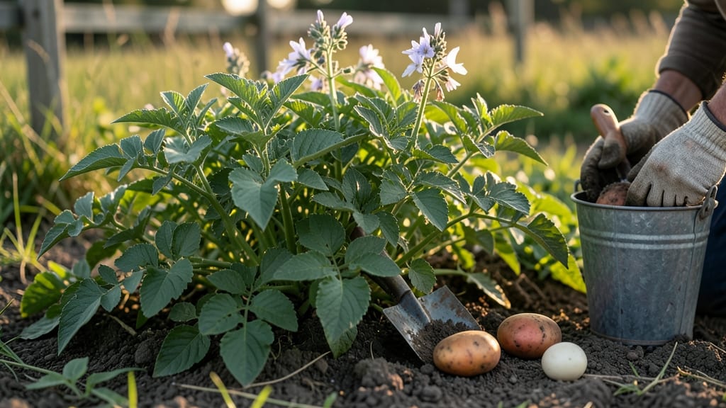 When to Harvest Potatoes From Garden: Blossom Death & Soil Check Method for Perfect Spuds