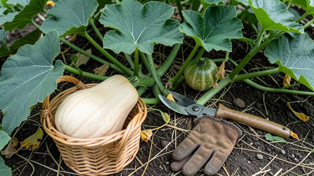 When to Harvest Butternut Squash: Skin Hardens, Stem Dries—Test for Peak Sweetness