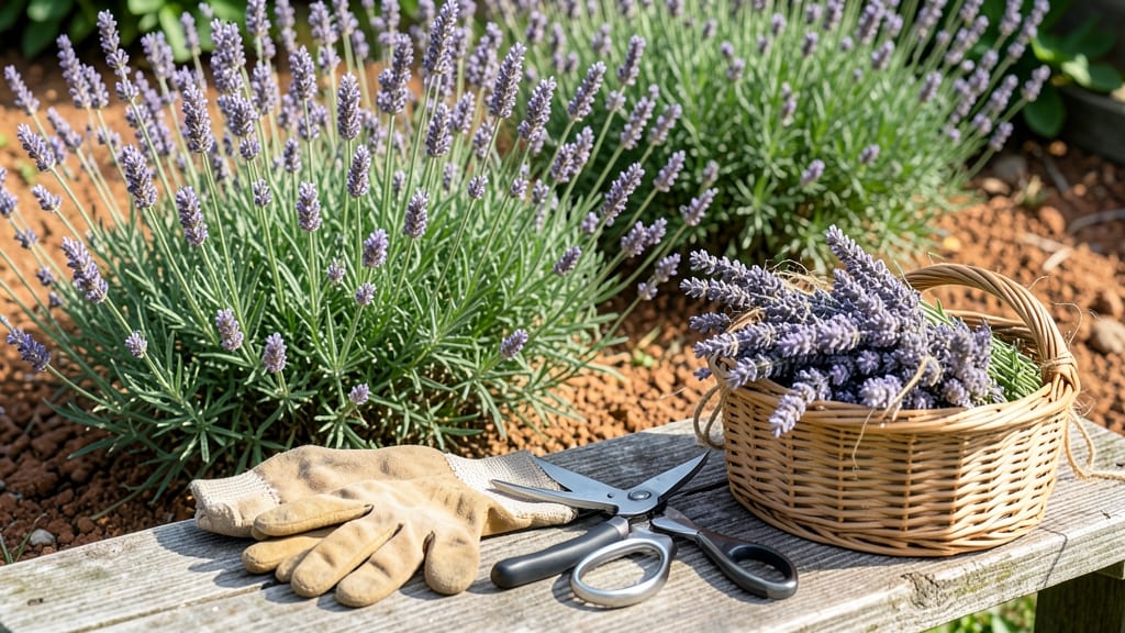 How to Harvest English Lavender: When Buds Turn Grayish-Brown & Stem Snaps Cleanly
