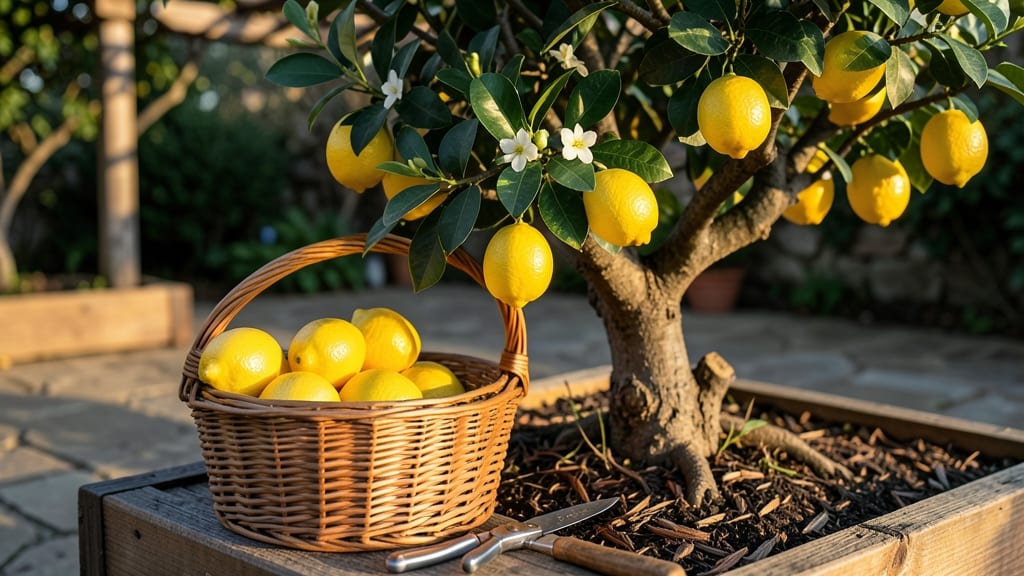 Lemon Tree Harvest Time: When Fruit Drops Easily & Citrus Peels Turn Bright Yellow