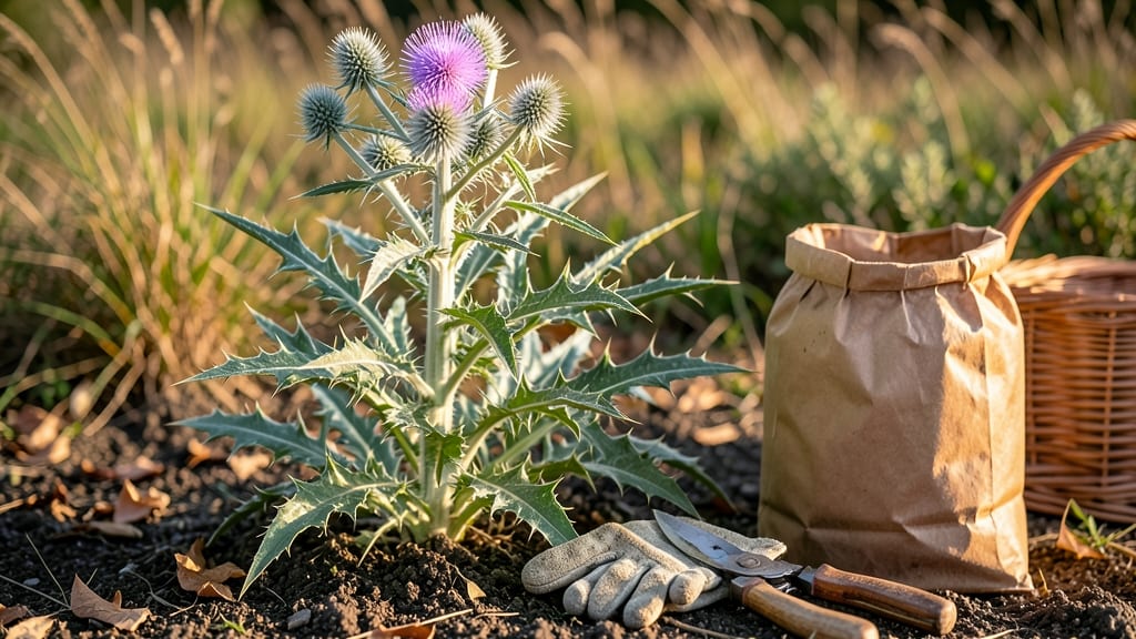 How to Harvest Milk Thistle: Spot Brown Seed Heads and Snap Stems Cleanly