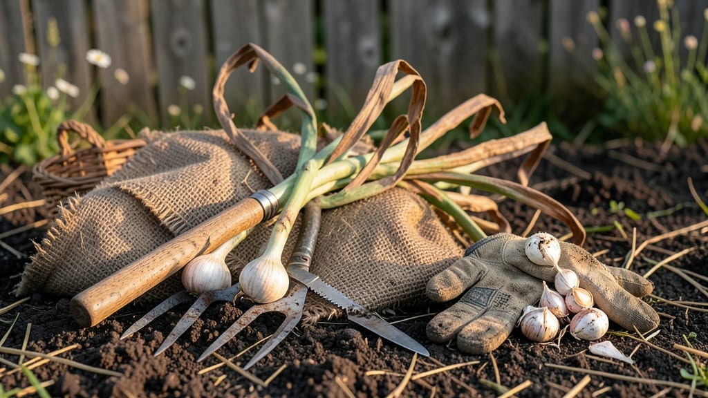 How to Harvest Garlic Bulbs: The Right Time & Digging Tricks for Plump Yields