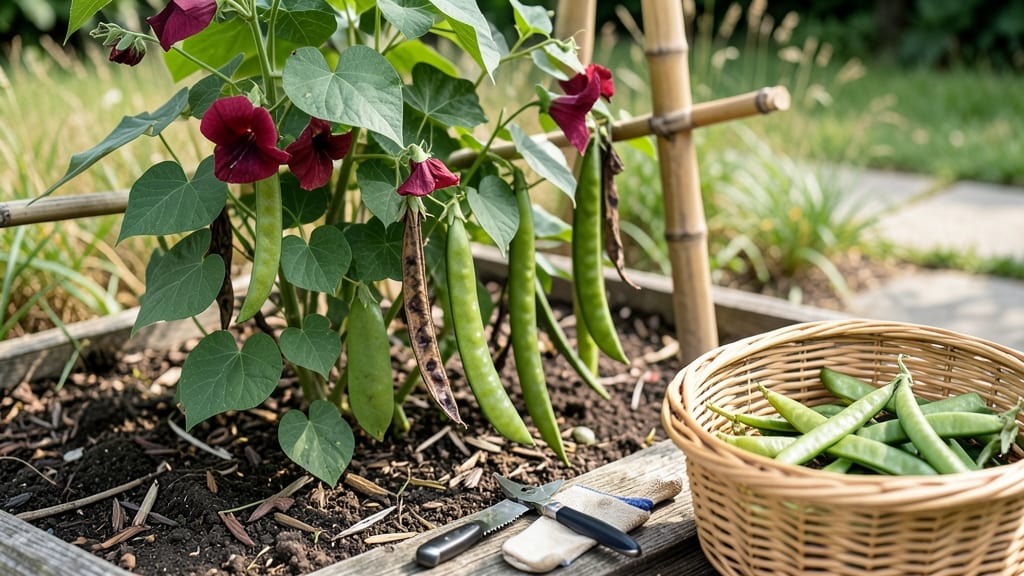 When to Harvest Scarlet Runner Beans: Pods Crack Open—Pick Before Seeds Bulge