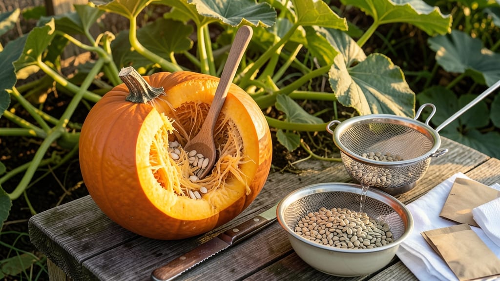 How to Harvest Pumpkin Seeds: Clean, Dry & Save for Next Year’s Garden