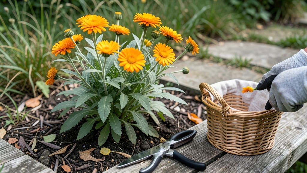 When to Harvest Calendula Flowers: Petal Color Shift & Seed Head Cues