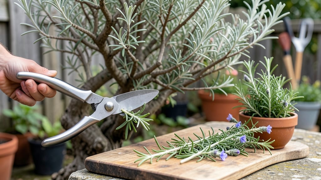 How to Harvest Rosemary So It Keeps Growing: Prune at Wooden Stem Stage for Year-Round Regrowth
