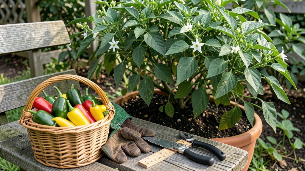 When to Harvest Cowhorn Peppers: Color Shift + Stem Twist Test for Spice Peak