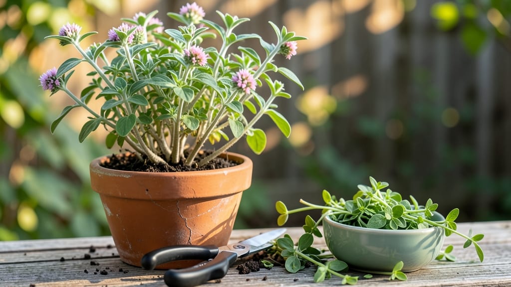 How to Harvest Oregano Without Killing the Plant: Trim 1/3 of Stems When Flowers Bloom